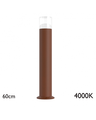 Baliza para exterior 60cm de aluminio y metacrilato IP65 LED 12W 4000K