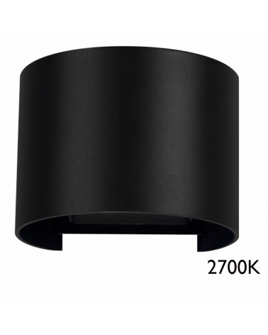 Wall lamp for exterior 10cm Upper and lower light LED 6.8W Aluminum 2700K