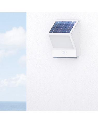 Proyector solar de 24,5cm de pared de aluminio con sensor LED 3W 4000K