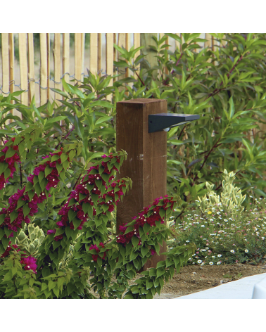 Proyector solar de 14,5cm de pared de aluminio con sensor LED 2,5W 4000K