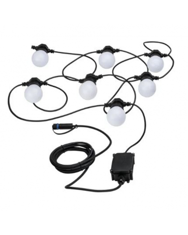 LED string lights 7x0.2W 6.8 meters warm light suitable for outdoor use IP44 24V