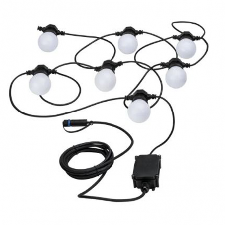 LED string lights 7x0.2W 6.8 meters warm light suitable for outdoor use IP44 24V