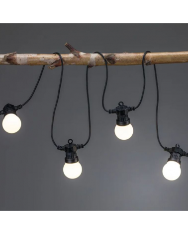 LED string lights 7x0.2W 6.8 meters warm light suitable for outdoor use IP44 24V