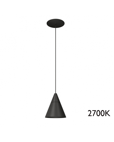 Recessed pendant lamp 7W LED aluminum 2700K