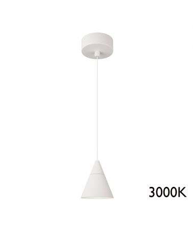 Surface hanging lamp 7W LED aluminum 3000K