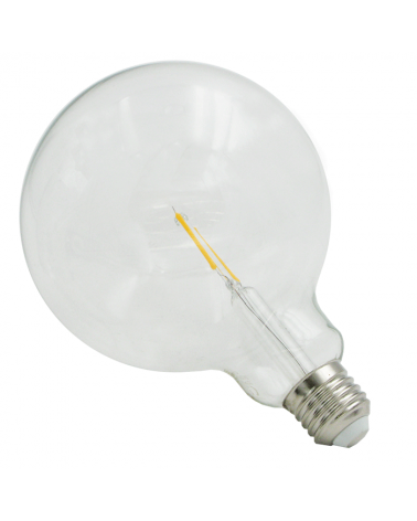 Globe bulb 125 mm. Clear E27 LED Filaments