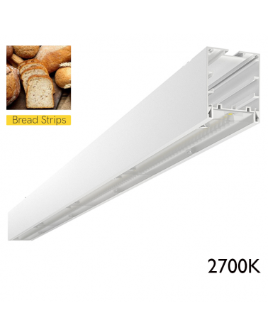 Lámpara de techo aluminio LED para panadería 2700K On/Off