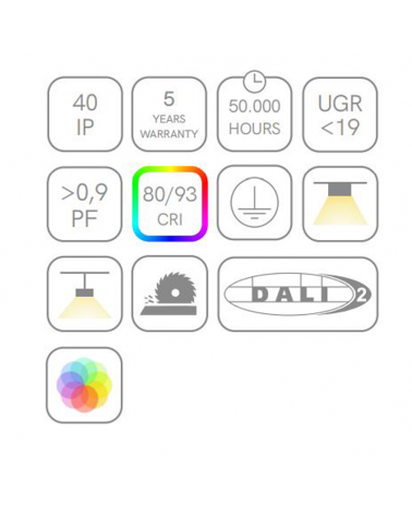 LED Ceiling lamp for butcher shop 3000K aluminum On/Off