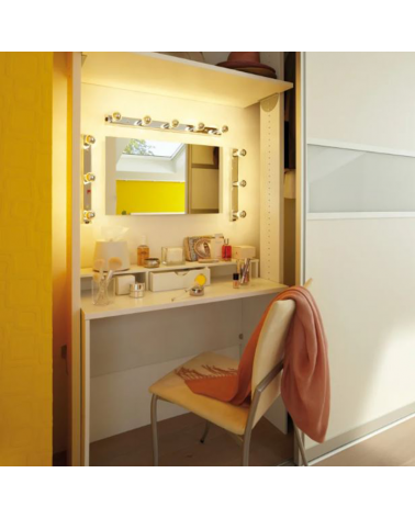 Wall lamp Hollywood for mirror chrome finish with 3x40W E14 with switch