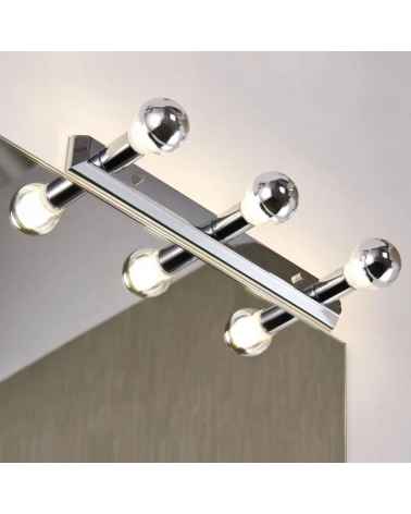 Wall lamp Hollywood for mirror chrome finish with 3x40W E14 with switch