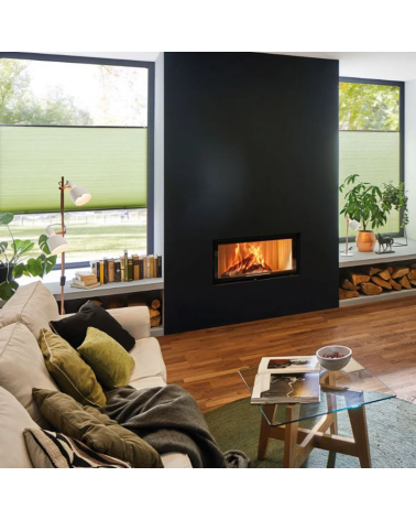 Lámpara de pie 152cm con dos focos fuste color cobre y pantallas blancas metal 20W E14