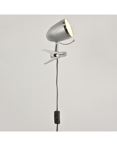 Foco con pinza de metal estilo vintage E14 15W varios acabados