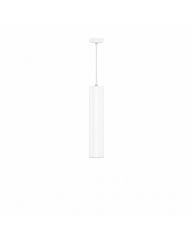 Ceiling lamp white color stylized cylinder GU10 of 25cm height