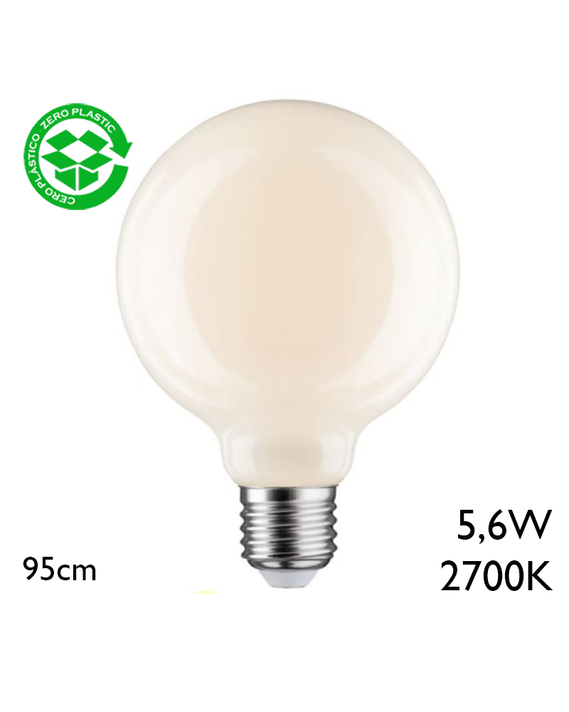 Globe Bulb 95mm LED Dimmable E27 5,6W 2700K 470Lm