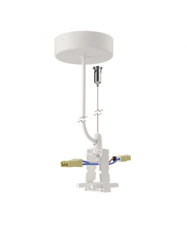 Lámpara de techo LED de aluminio 76W 240cm blanco +50.000h