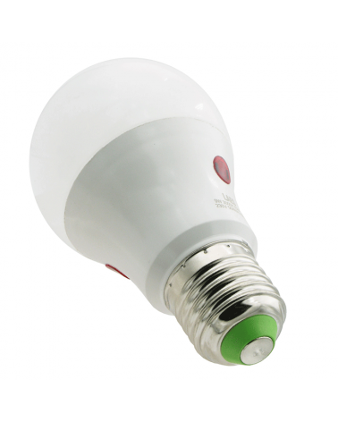LED Standard 60mm bulb. LED With Day/Night Sensor 9W 3000K 800Lm.