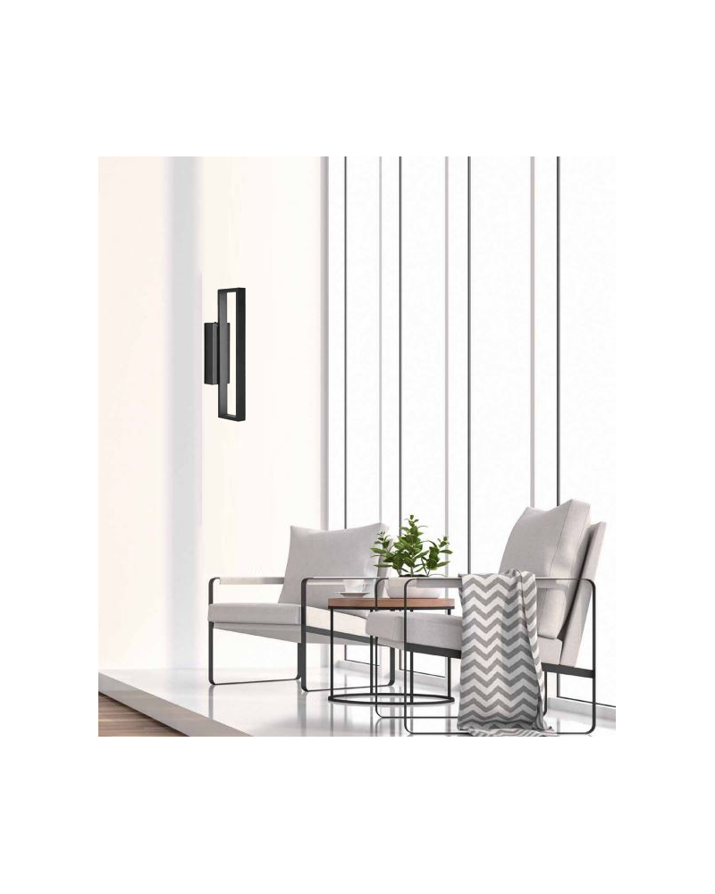 LED wall lamp35cm high aluminum 10W 3000K