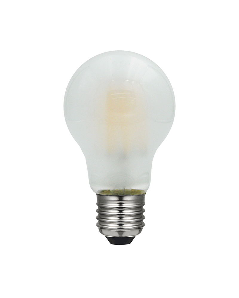 LED Standard Opal bulb 60 mm. LED filaments E27 6W 2700K 600Lm.