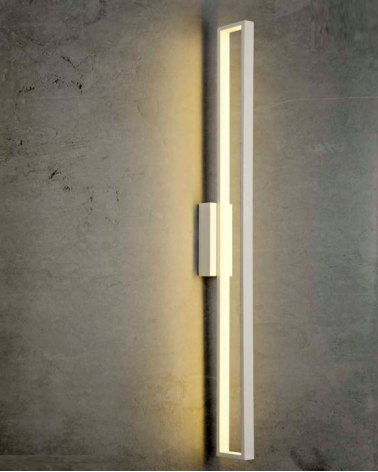 LED wall lamp 99.5cm high in aluminum 30W 3000K