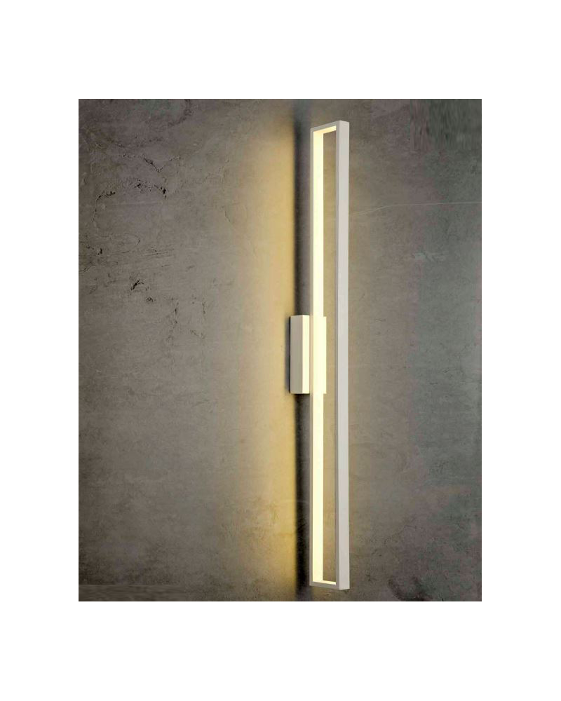 LED wall lamp 99.5cm high in aluminum 30W 3000K