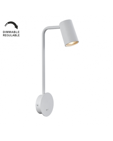 Wall lamp 38.3cm height GU10 aluminum Adjustable with switch Dimmable