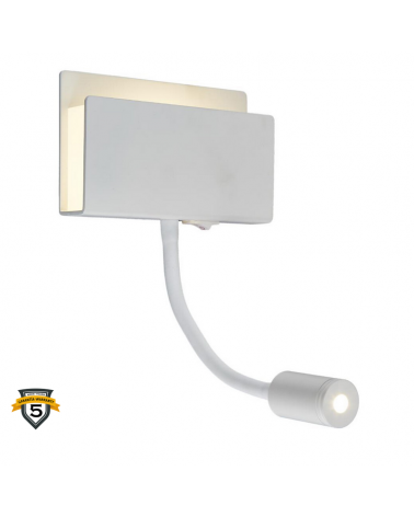 LED wall lamp 15.6cm 6W aluminum upper and lower light with switch