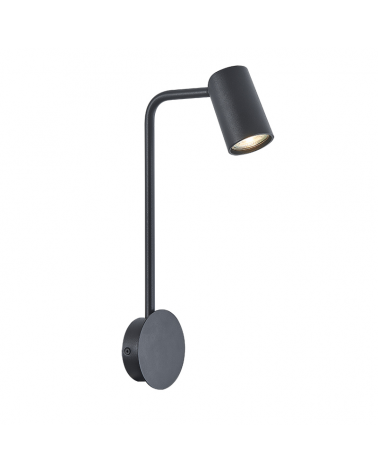 Wall lamp 38.3cm height GU10 adjustable aluminum