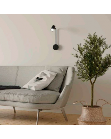 Wall lamp 38.3cm height GU10 aluminum Adjustable with switch Dimmable