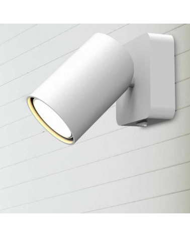 Wall lamp 80cm GU10 aluminum with dimmable switch