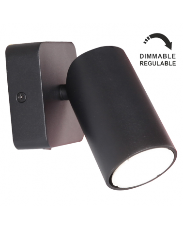 Aplique de pared 80cm GU10 de aluminio con interruptor Regulable