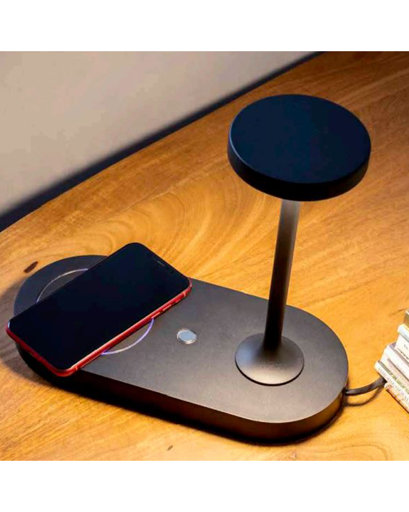 Table lamp 25.5cm LED charges the phone by aluminum and acrylic
