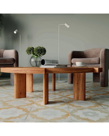 Lámpara de pie 123,5cm de acrílico GU10 max. 10W Orientable