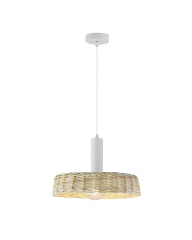Ceiling lamp 45cm metal and wicker 60W E27
