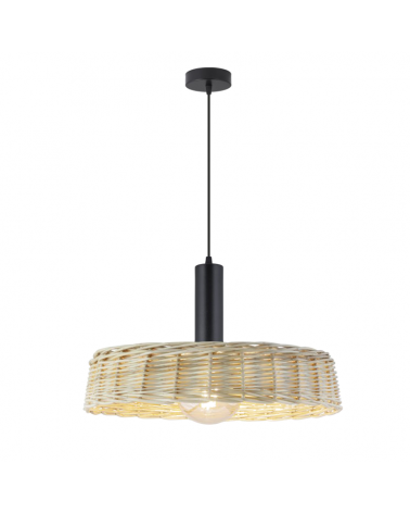 Ceiling lamp 45cm metal and wicker 60W E27
