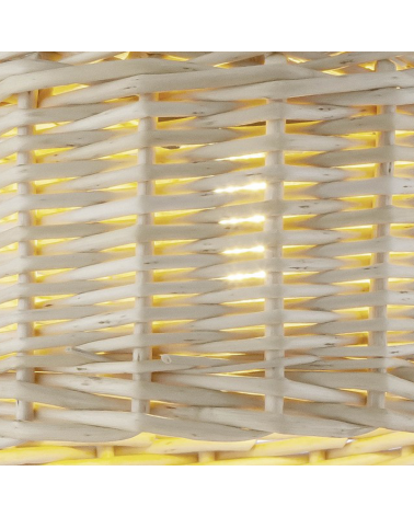 Ceiling lamp 45cm metal and wicker 60W E27