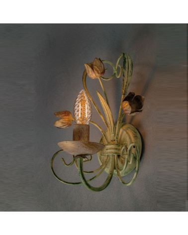 Vintage Amber curly candle bulb 35mm. LED filaments 4.7W 2500K 430Lm Dimmable