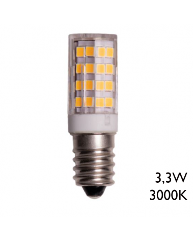 Bombilla tubular LED E14 3,3W 3000K 507Lm