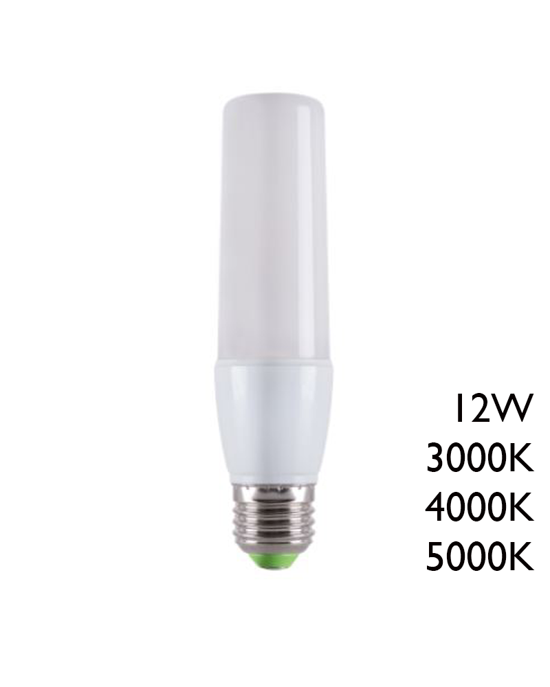 Bombilla tubular LED E27 12W 40.000 horas