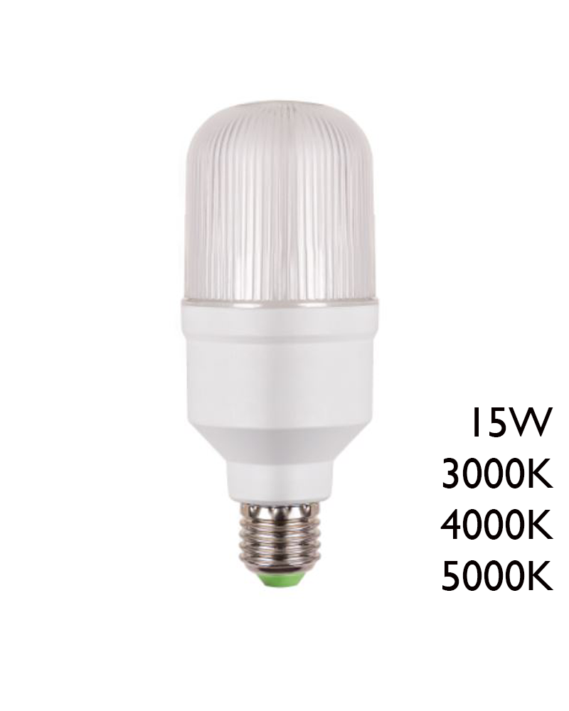 Tubular LED bulb E27 15W 40.000 hours