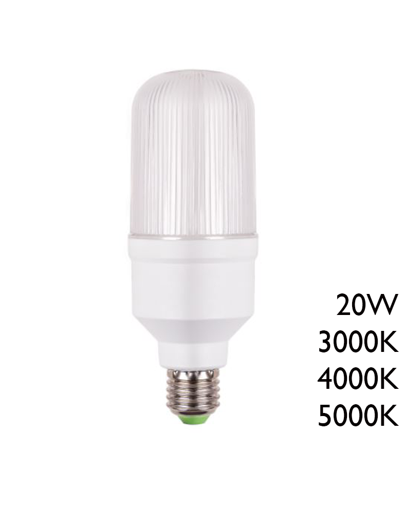 Tubular LED bulb E27 20W 40.000 hours