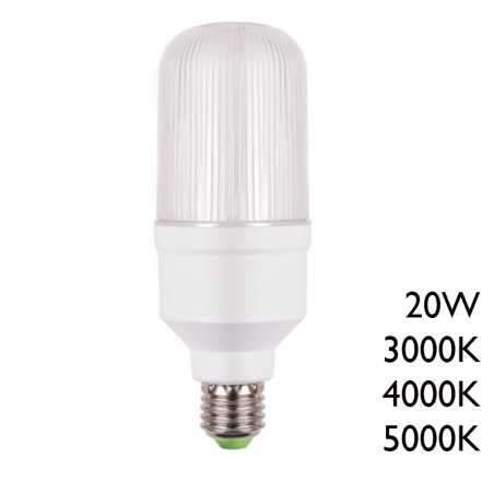 Tubular LED bulb E27 20W 40.000 hours