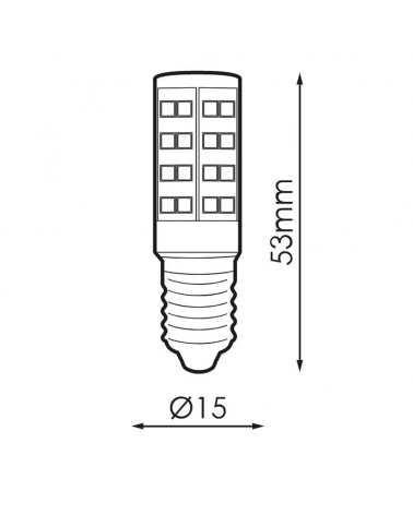 Tubular LED bulb E14 3.3W 3000K 507Lm