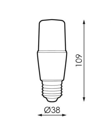 Bombilla tubular LED E27 7W 40.000 horas