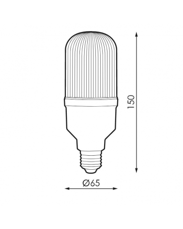 Bombilla tubular LED E27 15W 40.000 horas