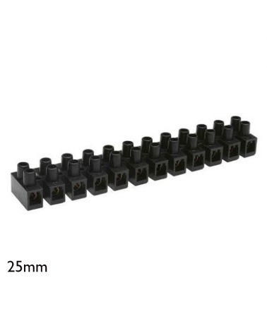 Regleta de conexión de 25mm.