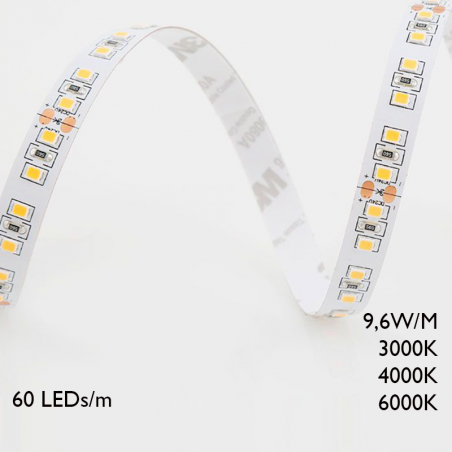 Tira LED de 5 metros 60 Leds por metro 9,6W/m baja tensión 24V
