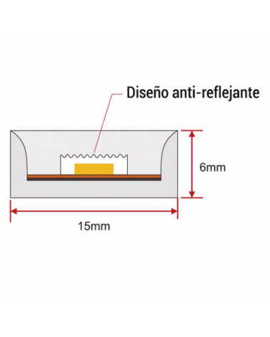 Rollo de 50 metros de tira LED IP65 120 Leds por metro 12W/m