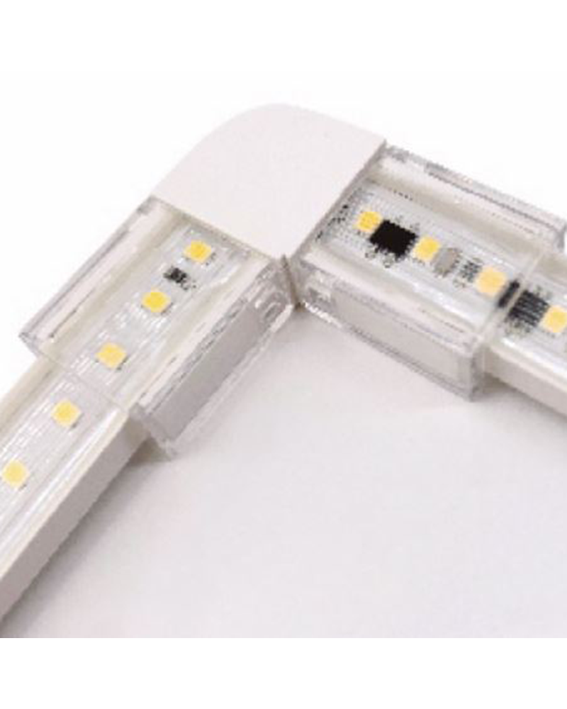 Conector esquina para tiras LED de 230V con IP40