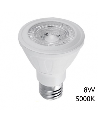 LED Bulb 63mm PAR20 LED 8W E27 230V 5000K