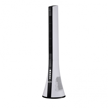 White tower fan with remote control 40W 111cm high